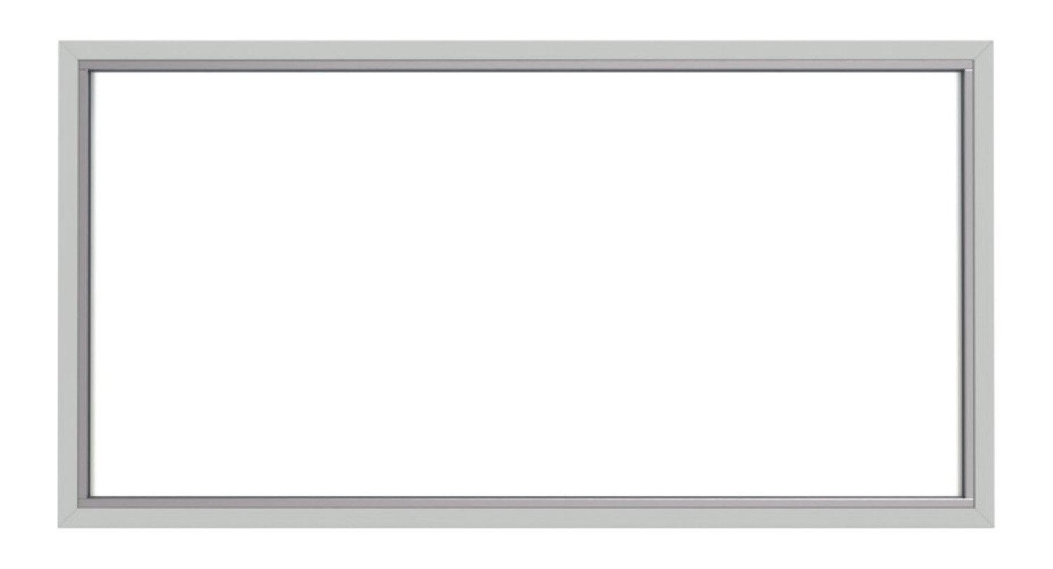 Frontansicht von Durchblickfenster Feuerschutzglas HW 190 F mit einteiliger Umfassungszarge - Hörmann in RAL 7035