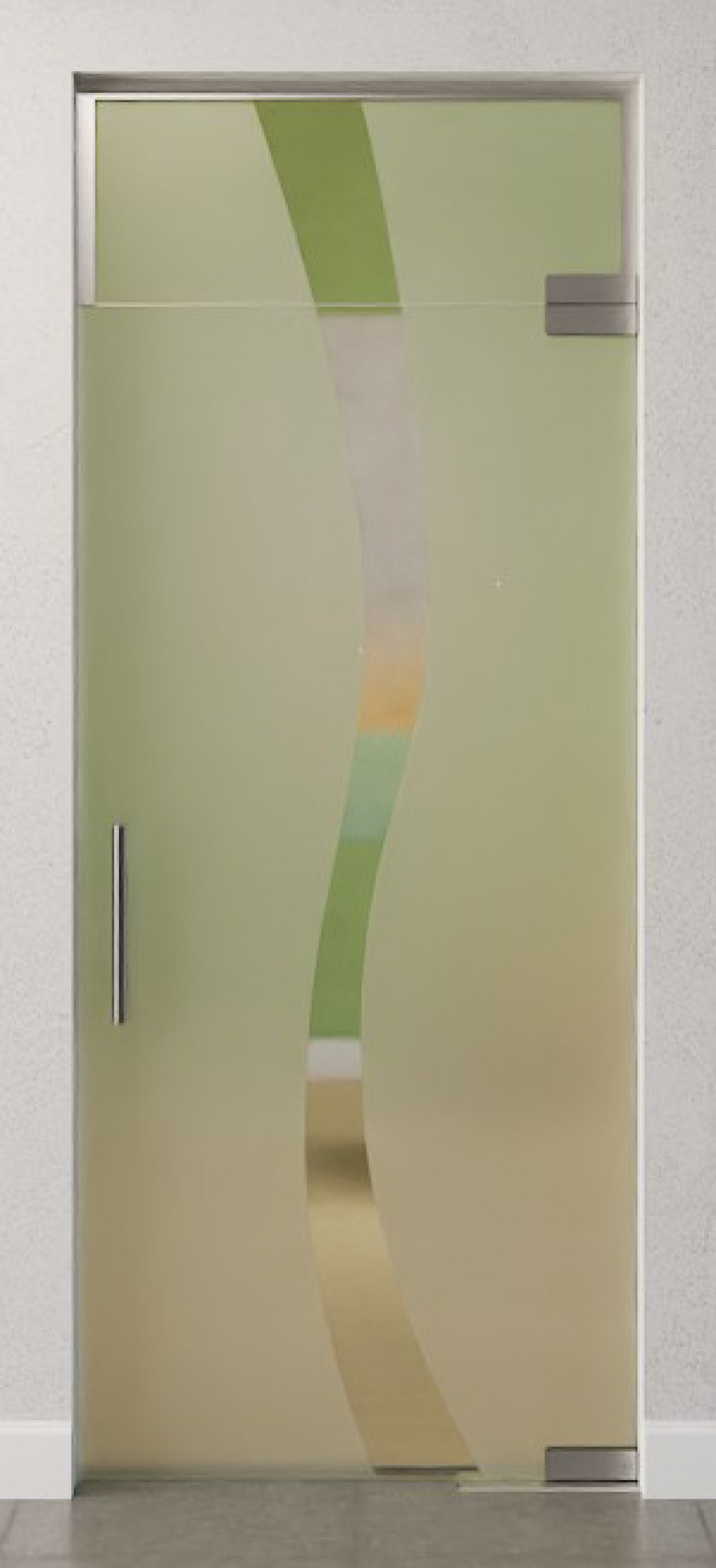 Bild von Bergamo Motiv klar Glaspendeltür mit Oberlicht DORMA Mundus BTS Variante 7 - Erkelenz