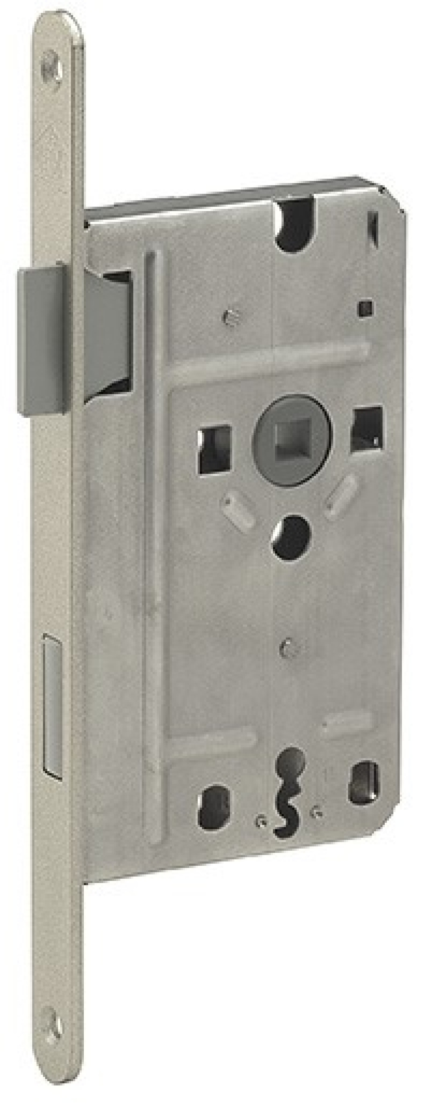 BB Einsteckschloss silberfarbig (GK1) mit Kunststofffalle - Südmetall