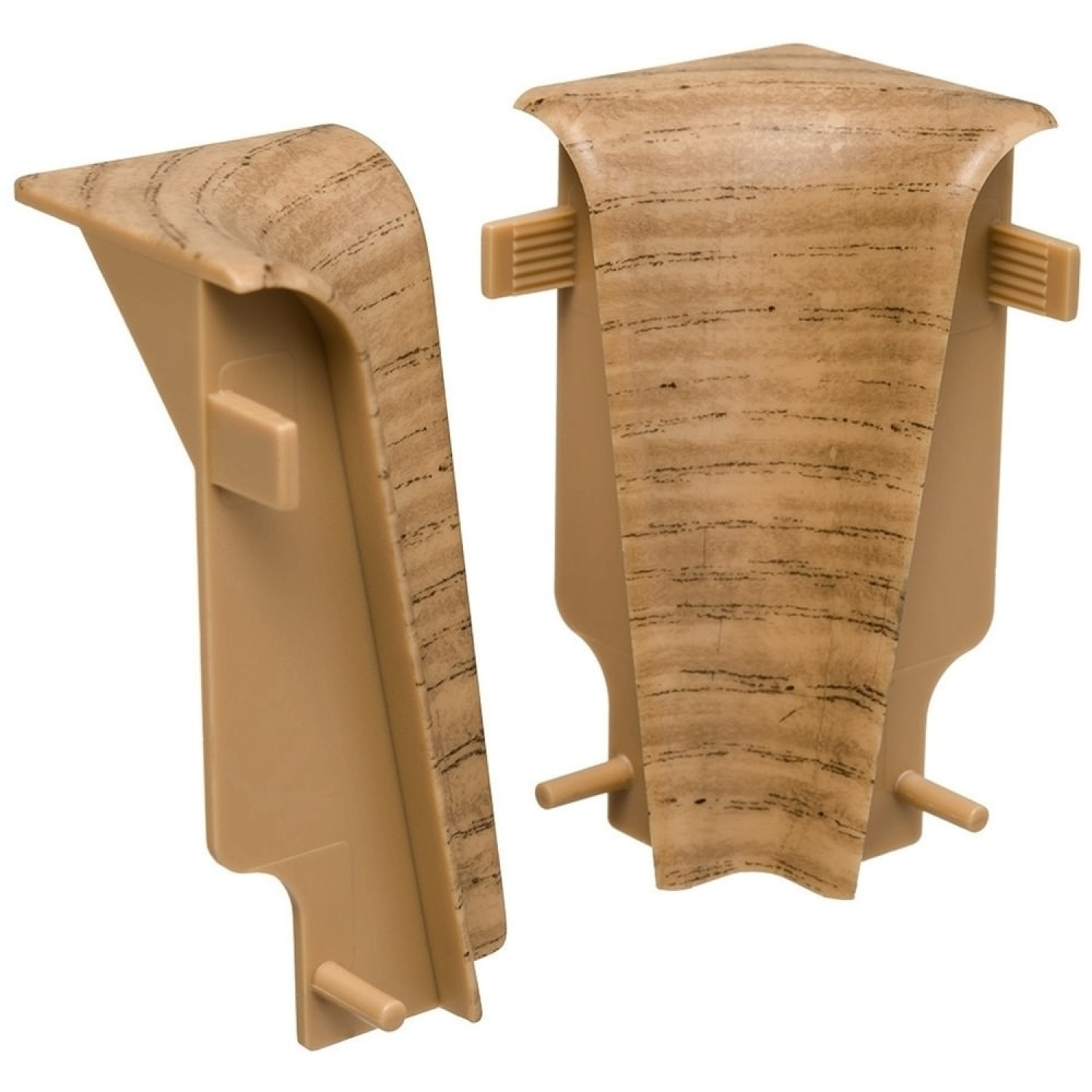 Ansicht von Eiche dunkel Innenecke für Sockelleiste 19x58 mm - Haro