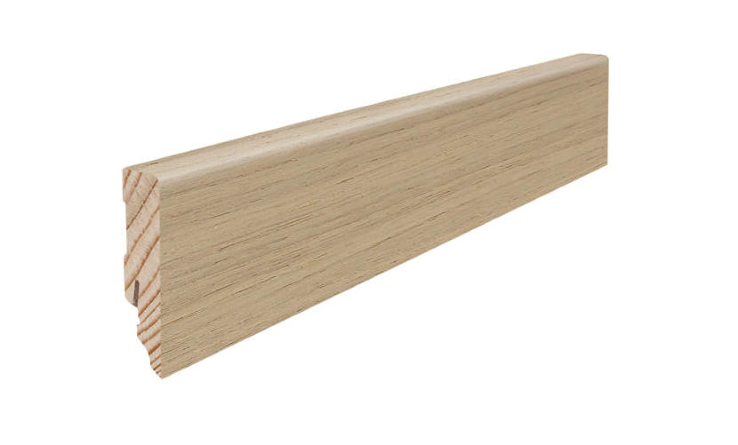 HARO Sockelleiste für Parkett Eiche lichtweiß strukturiert furniert (16 x 58 x 2200 mm)