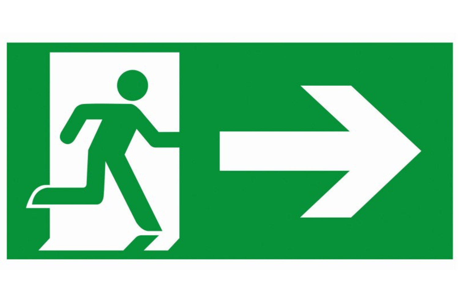 SÜDMETALL Motiv rechts Notausgangsschild 