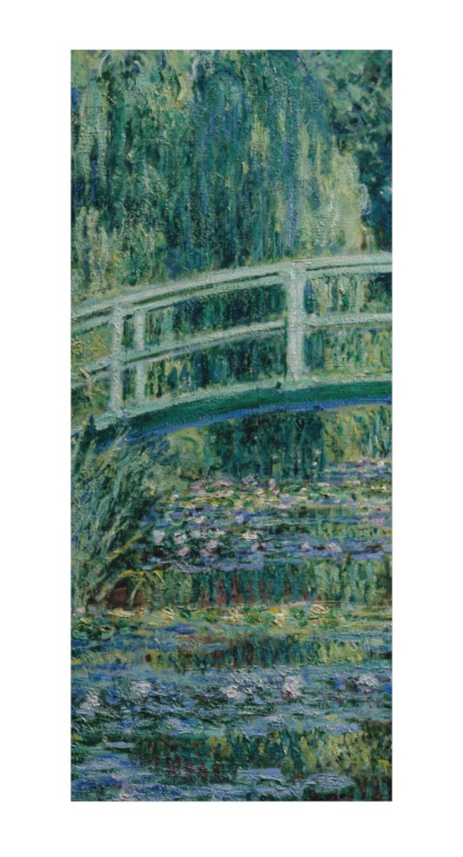 Claude Monet Reproduktion auf eigener Innentür Die japanische Brücke