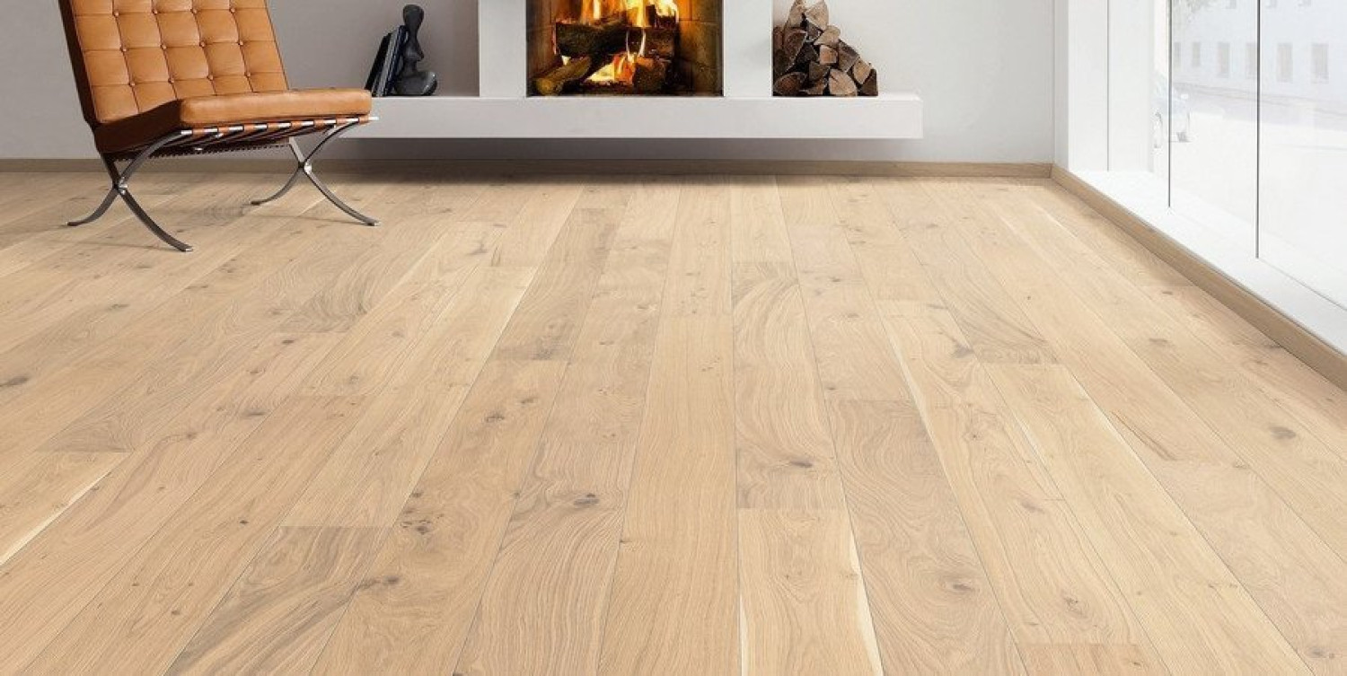 HARO Eiche puroweiß Universal strukturiert naturaLin 2500 Landhausdiele Parkett