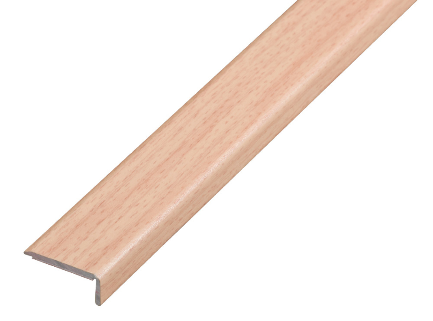 PROLINE PROSTEP Winkelprofil Aluminium 25x10mm Dekorfolie Buche selbstk. 270cm