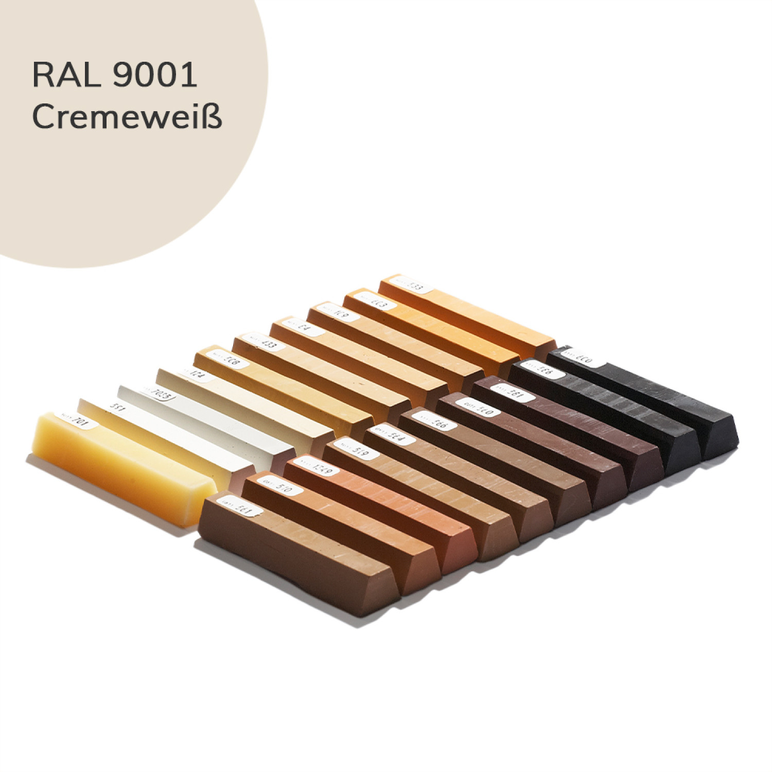Hartwachs 120 Cremeweiß RAL 9001 Einzelstange - Bao Chemie