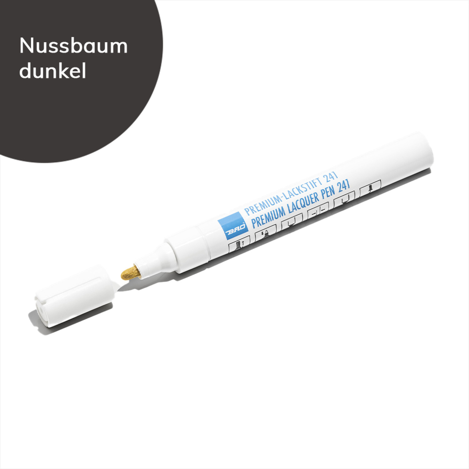 Premium Lack-Retuschierstift 241 Nußbaum dunkel - Bao Chemie