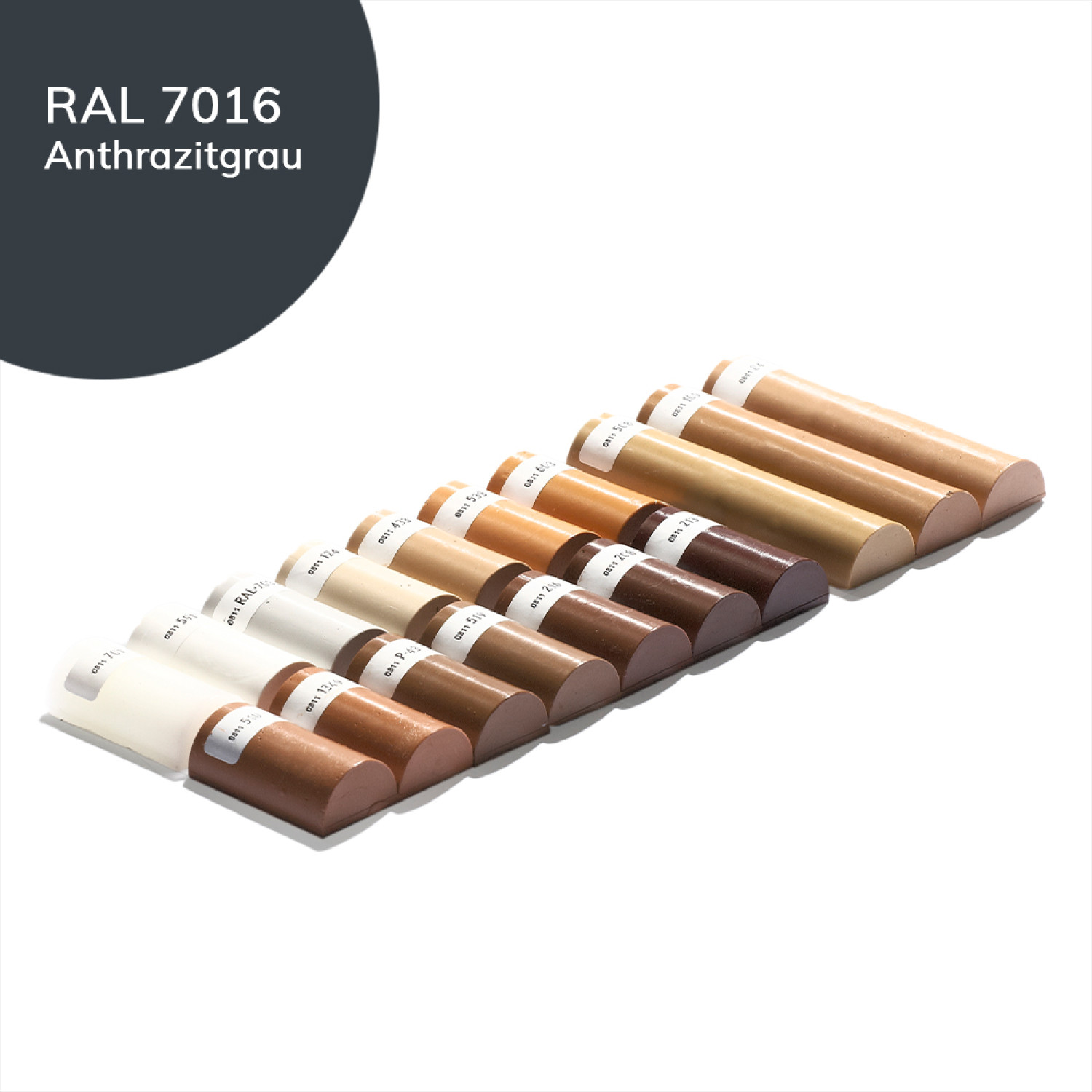 Weichwachs 100 Anthrazitgrau RAL 7016 Halbstange - Bao Chemie