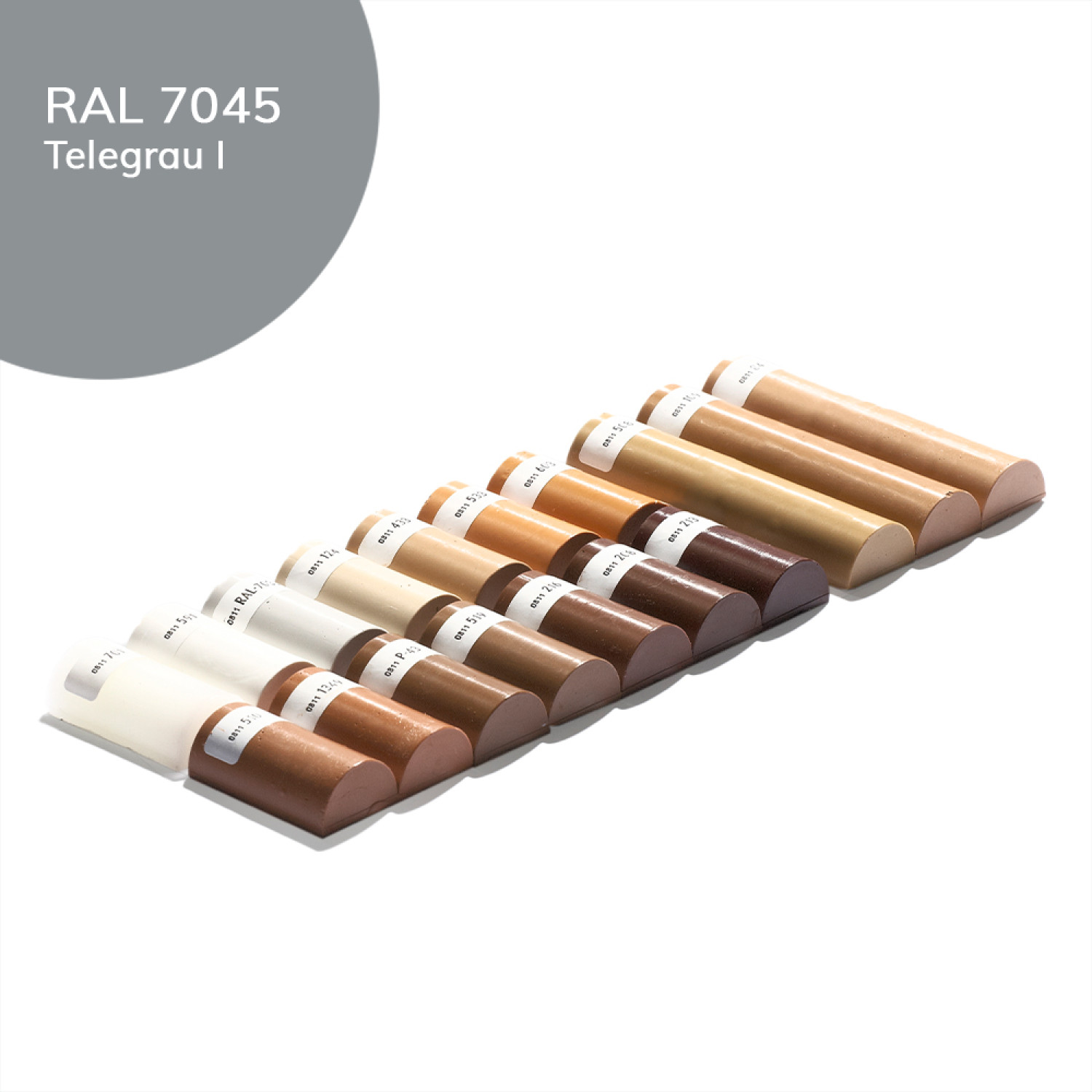 Weichwachs 100 Telegrau 1 RAL 7045 Halbstange - Bao Chemie