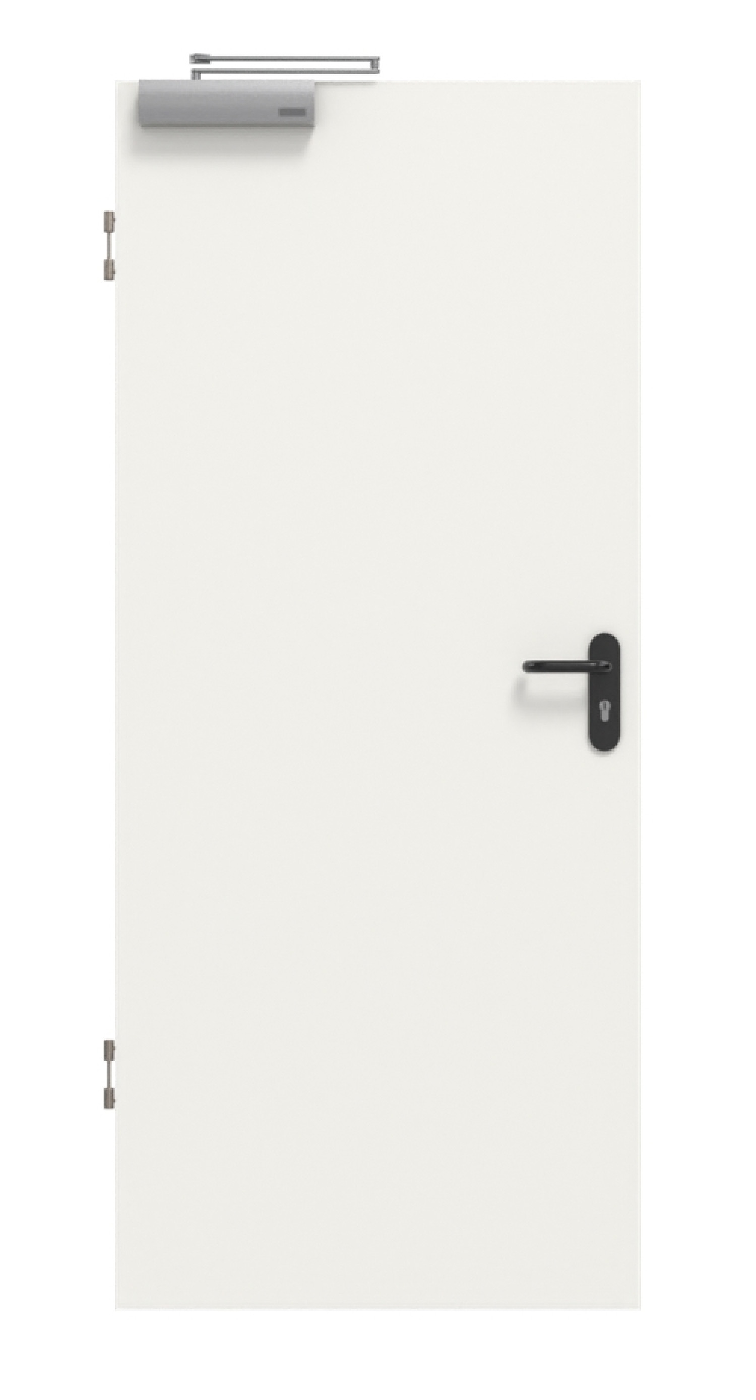 Frontbild von Weiß RAL 9016 Basic Durat Brandschutztür - Huga