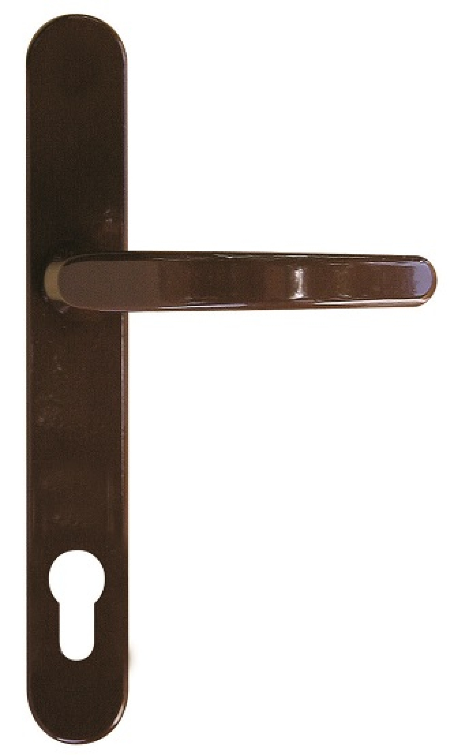 Compact 72 Mahagoni Langschild Schutzbeschlag für Nebeneingangstüren - Interio