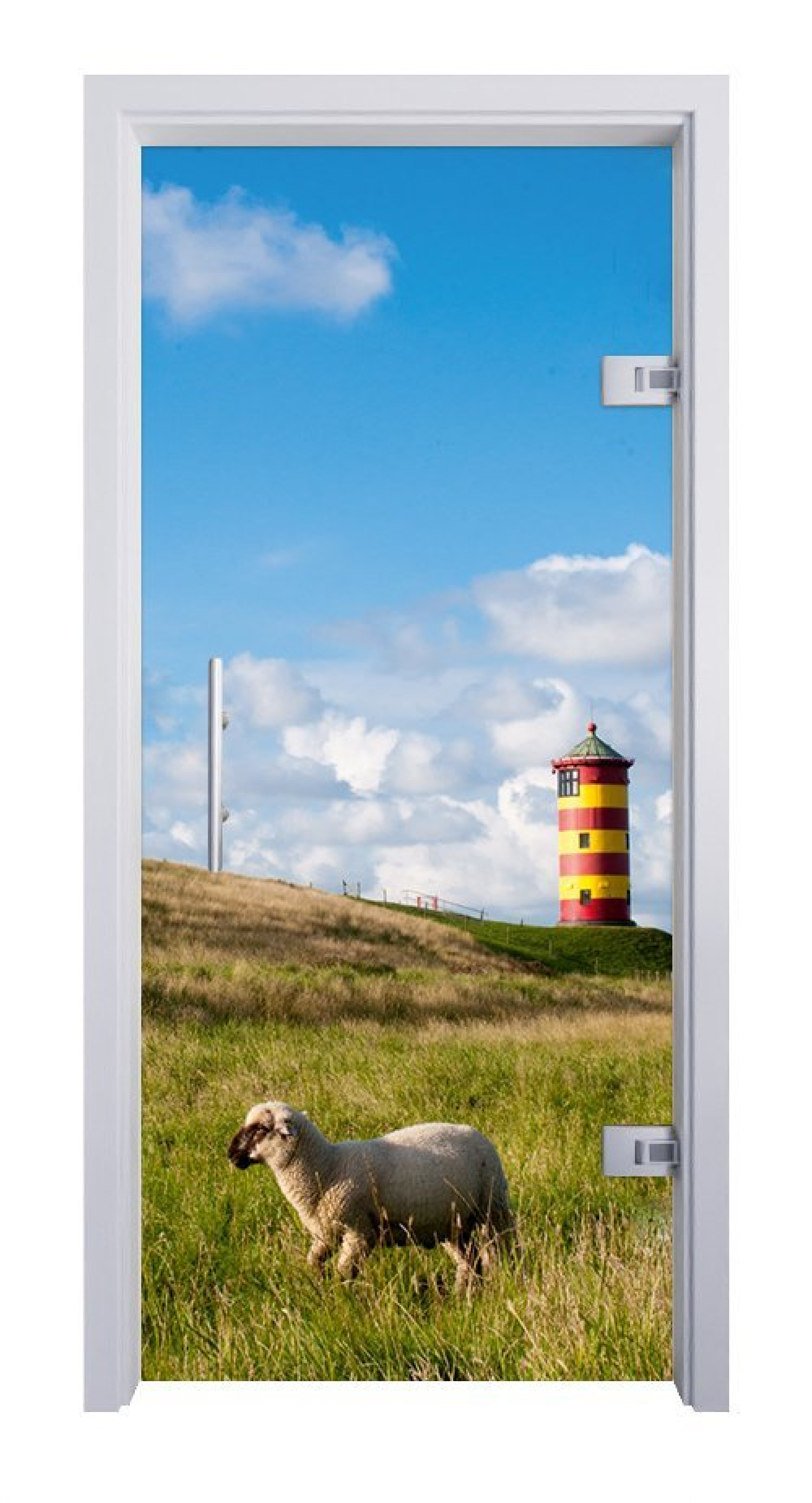 Ansicht von ERKELENZ Glaspendeltür Lighthouse Fotoprint