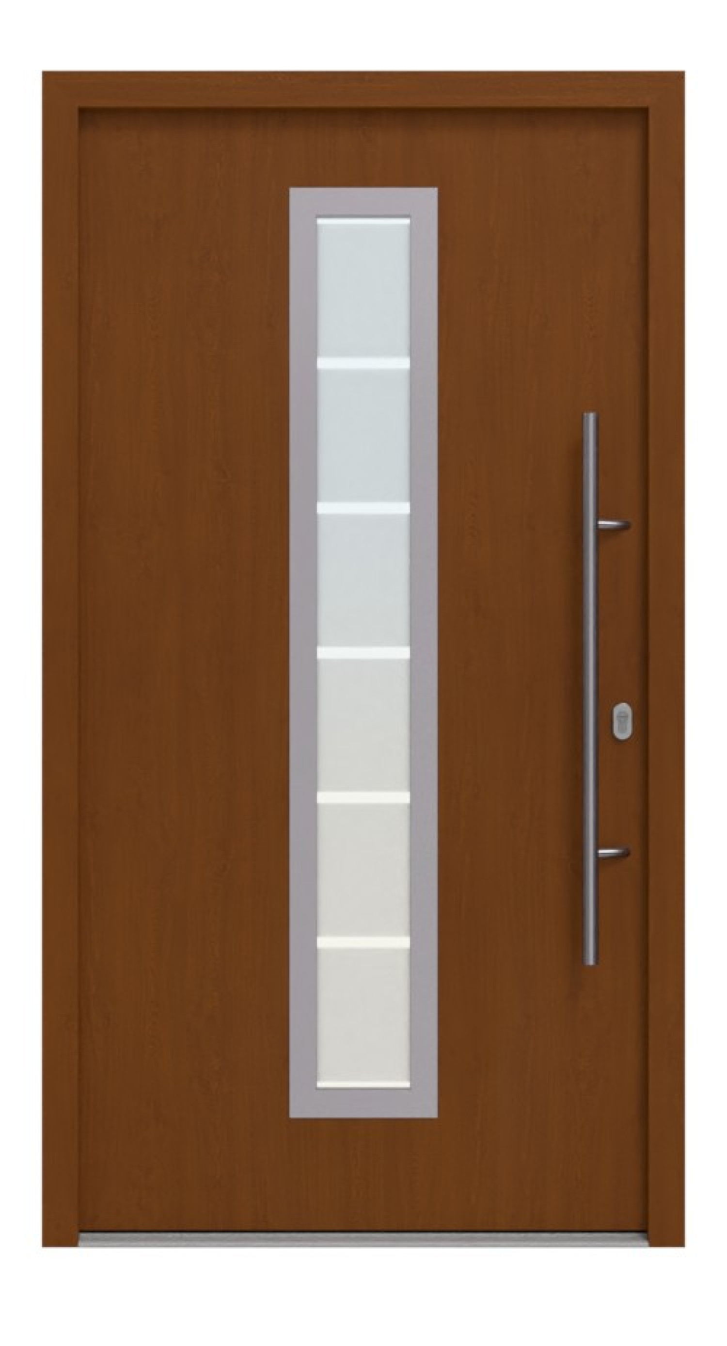 Hörmann Haustür Thermo46 700 Golden Oak-Golden Oak Frontansicht außen