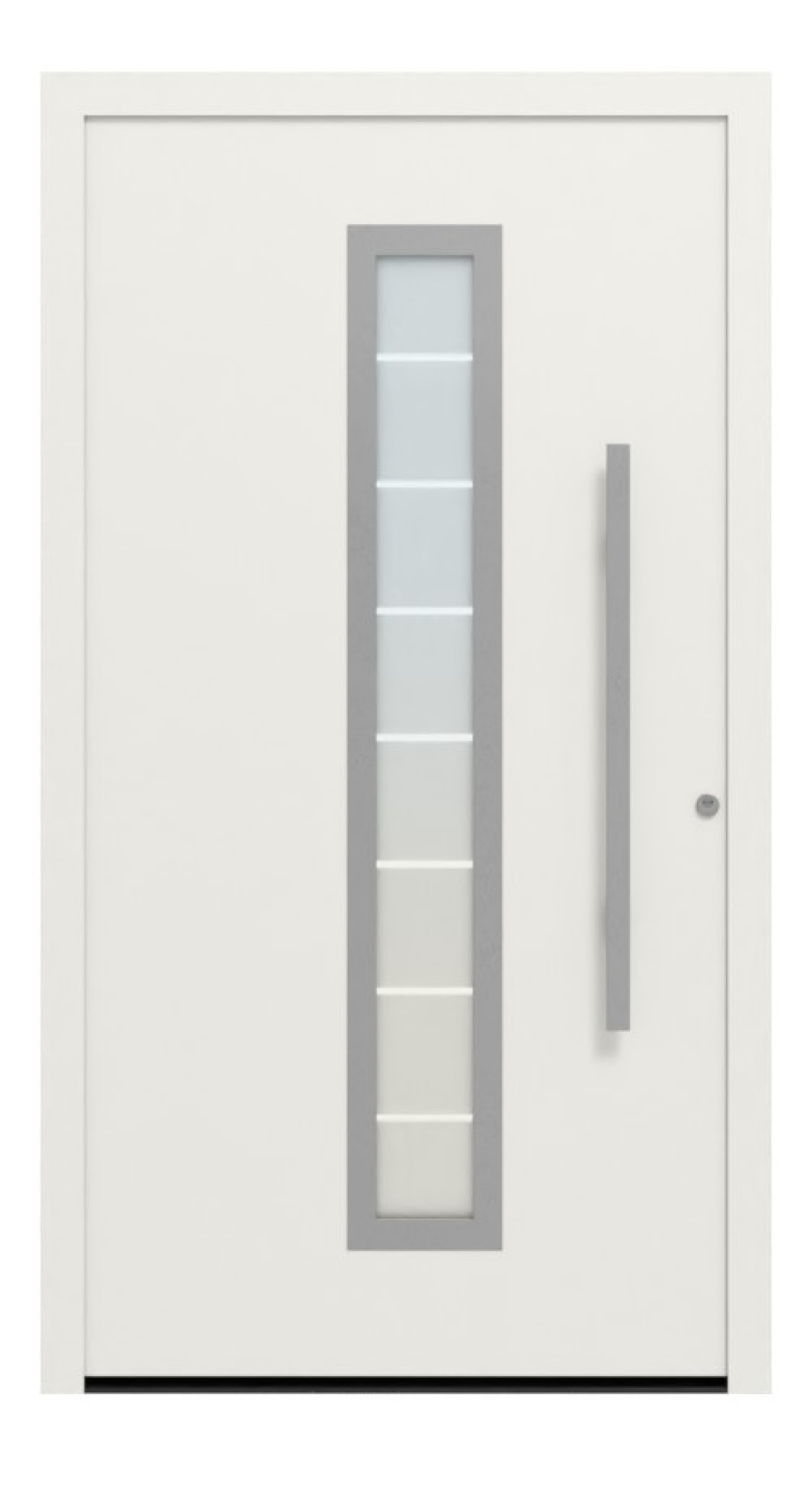 Hörmann Haustür ThermoSafe 065 RAL 9016-RAL 9016 Frontansicht außen