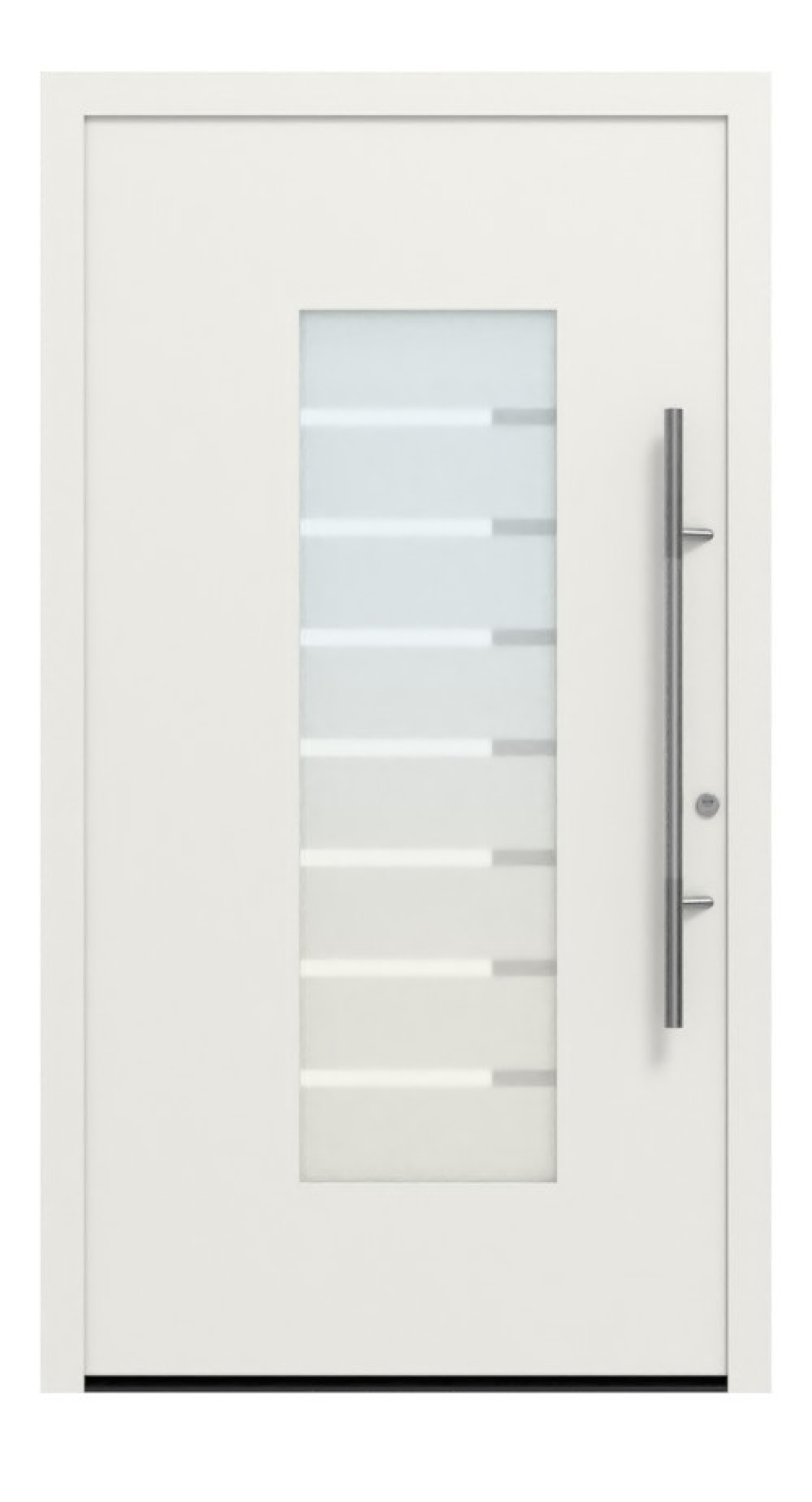 Hörmann Haustür ThermoSafe 136 RAL 9016-RAL 9016 Frontansicht außen