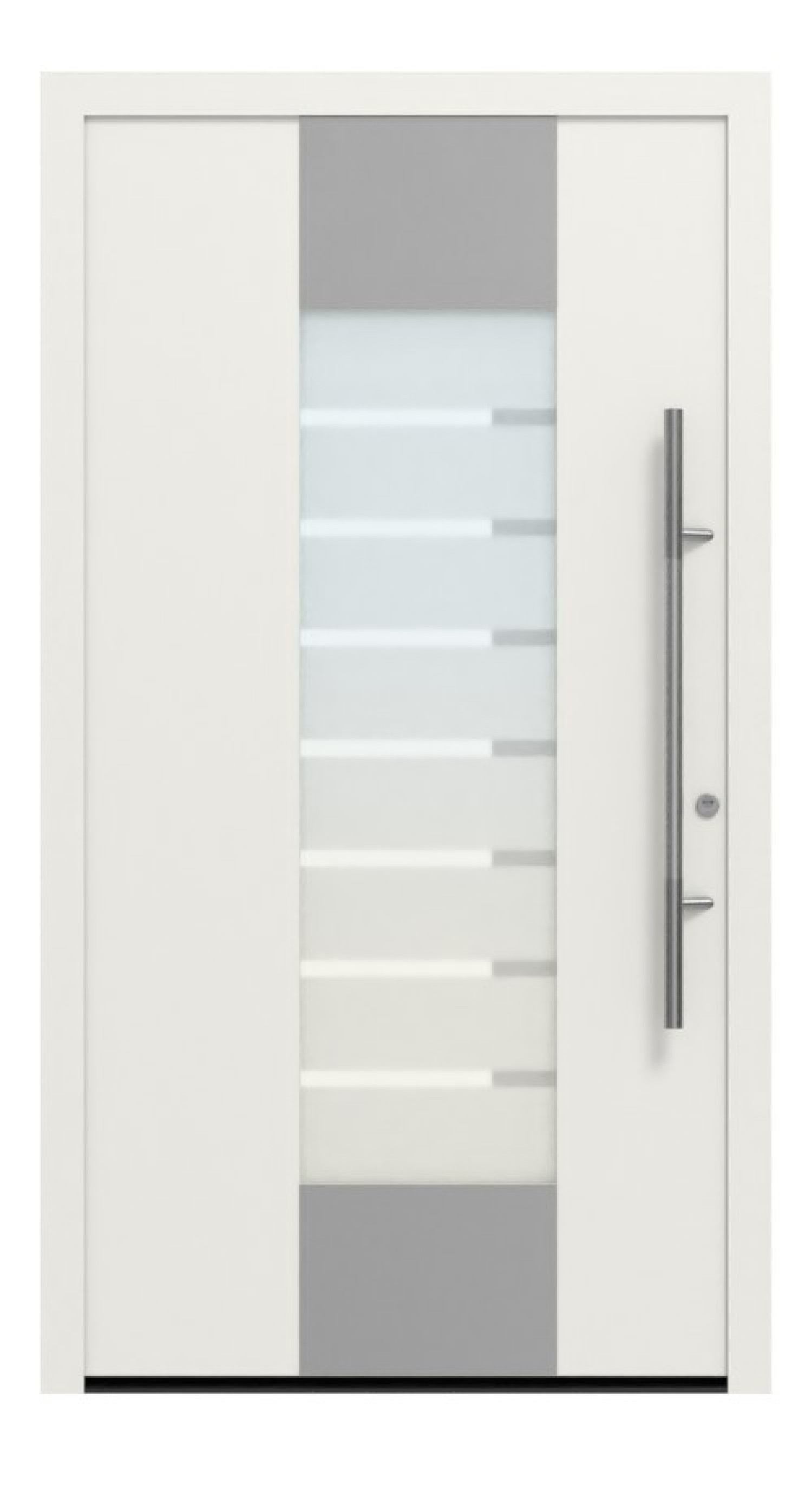 Hörmann Haustür ThermoSafe 166 RAL 9016-RAL 9016 Frontansicht außen