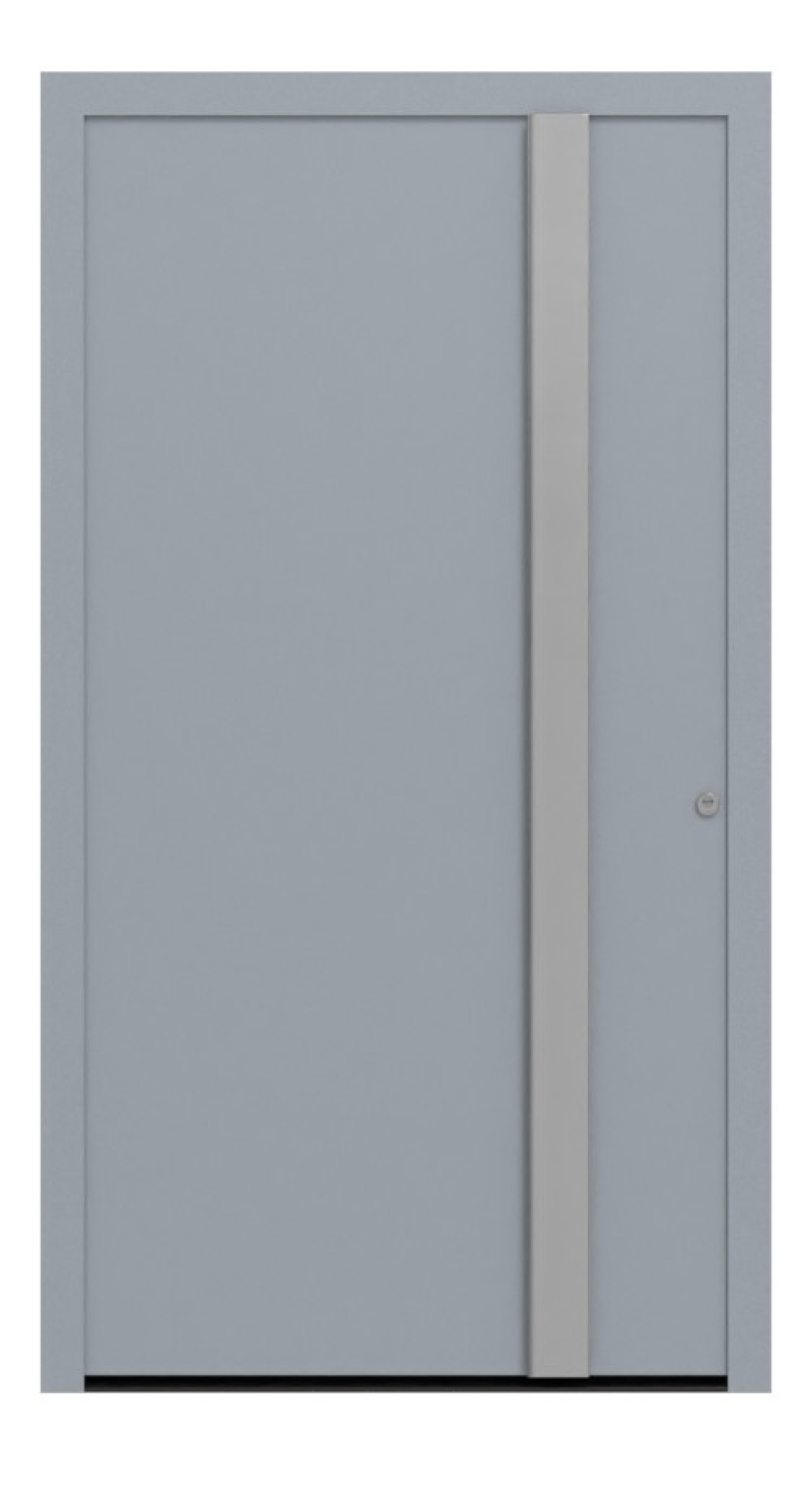 Hörmann Haustür ThermoSafe 568 RAL 7040-RAL 7040 Frontansicht außen