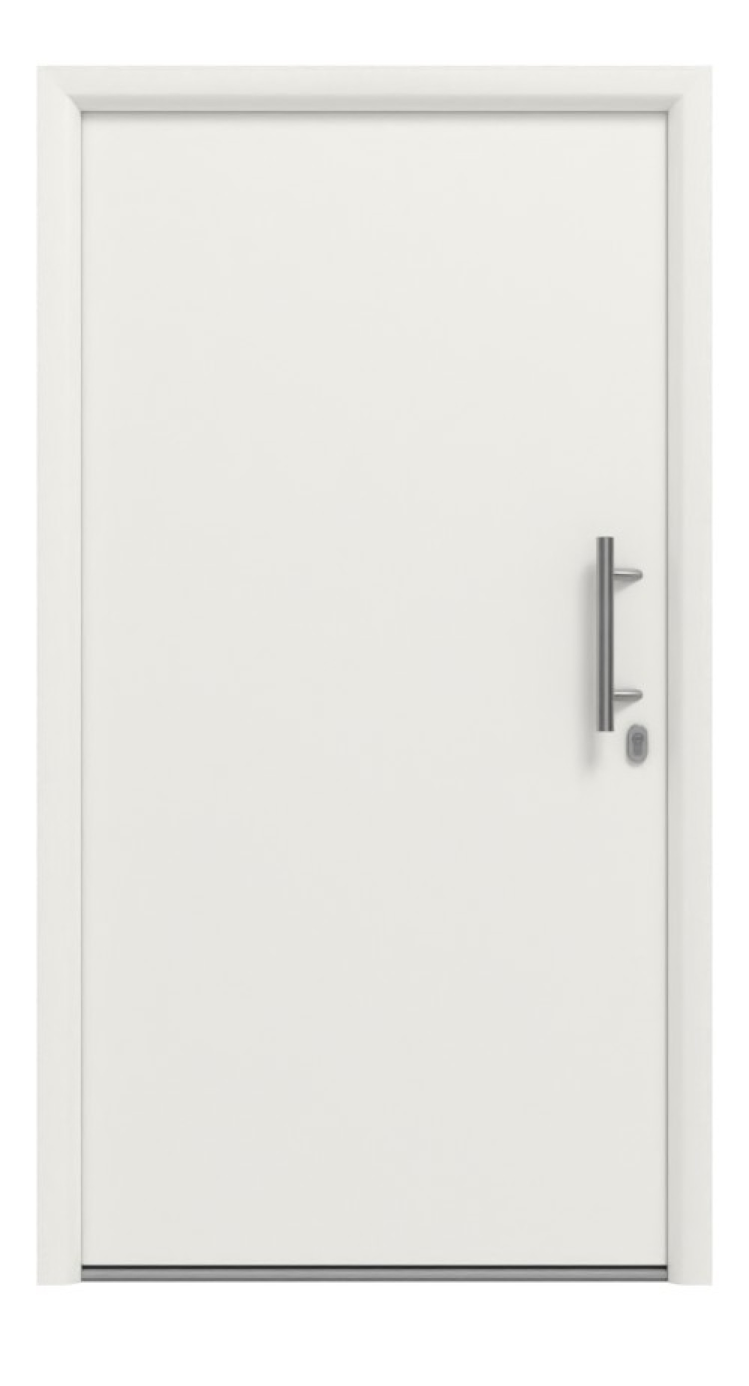 Hörmann Haustür Thermo65 010 RAL 9016-RAL 9016 Frontansicht außen