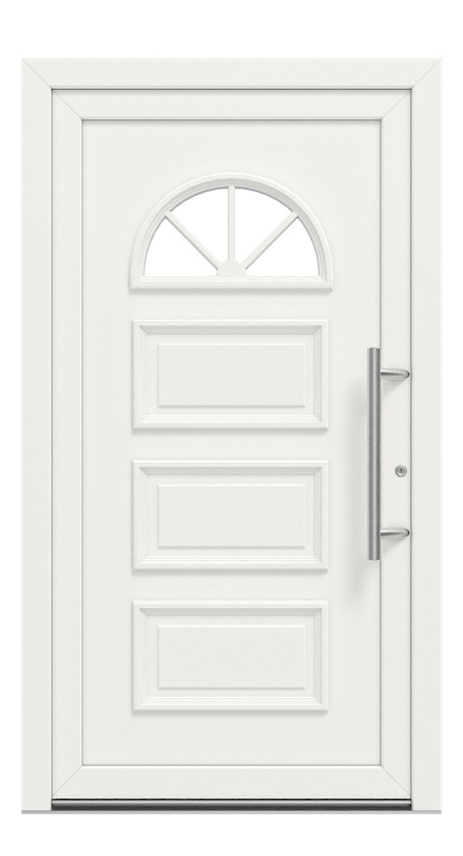 Höning Haustür Edition 2019 Michael RAL 9016-RAL 9016 Frontansicht außen