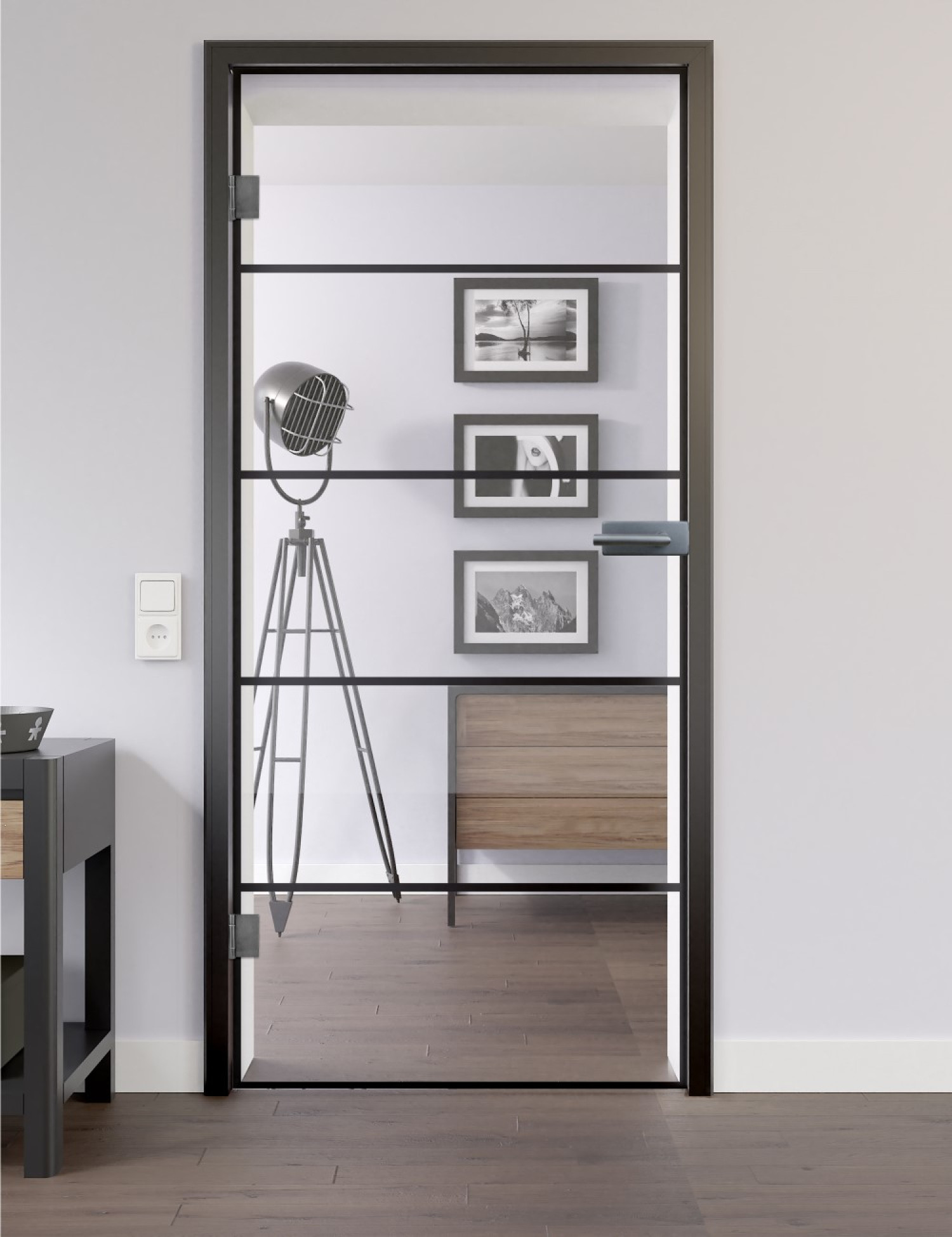Bild von Modell 620 klar Ganzglastür - Lienbacher Glas