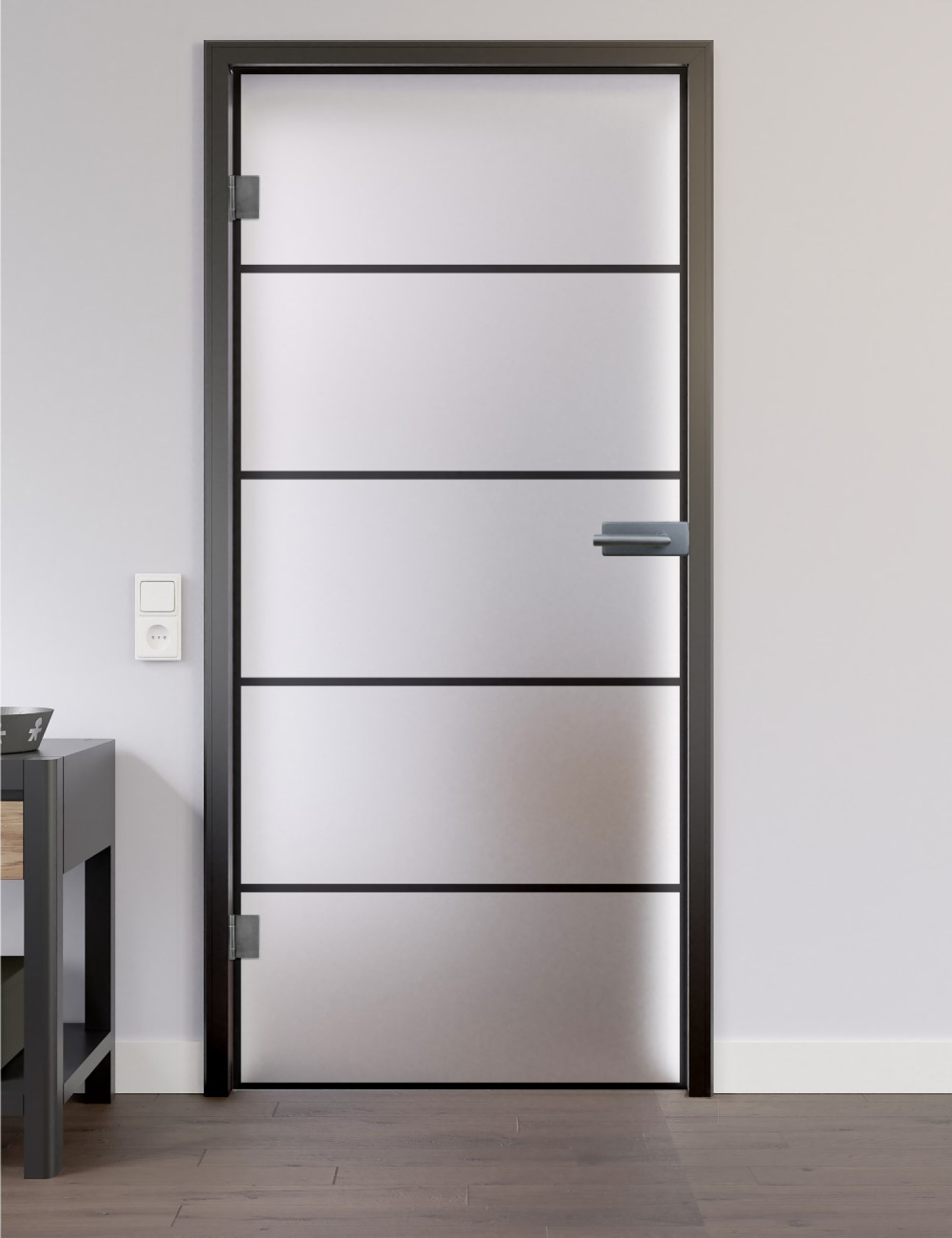 Bild von Modell 620 matt Ganzglastür - Lienbacher Glas