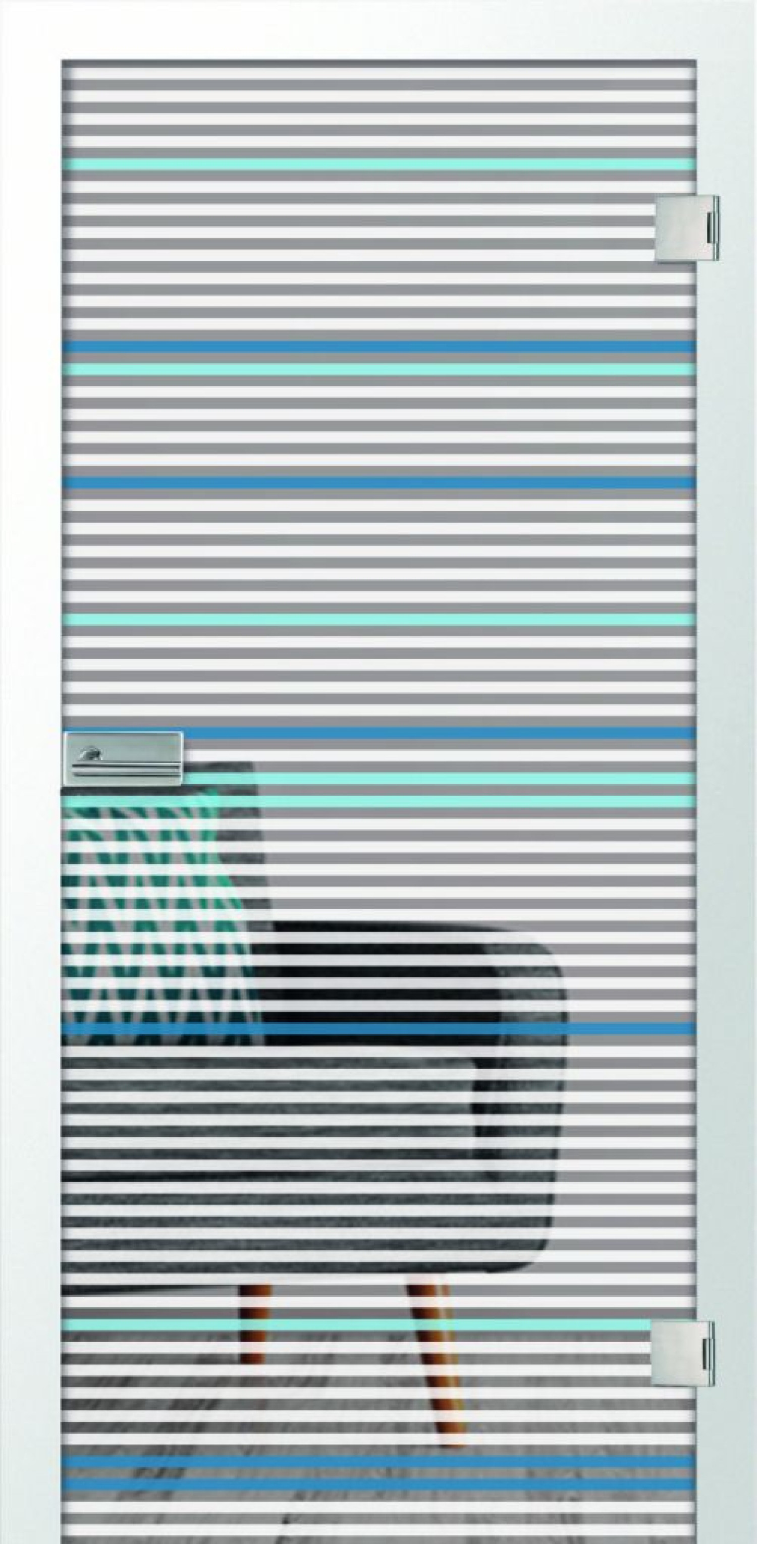 ERKELENZ Glastür Testa Farbe Mattprint