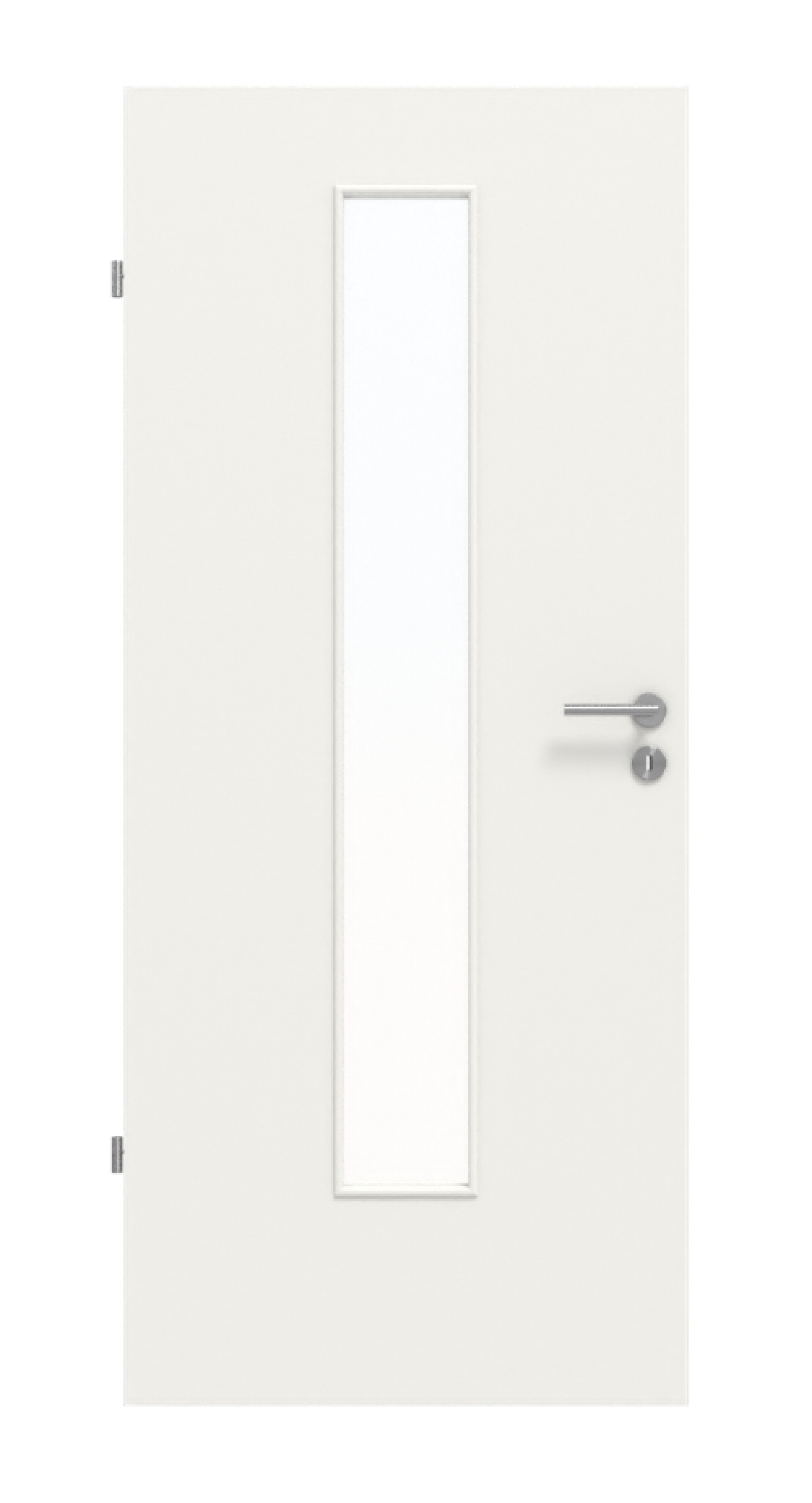 Frontbild von Weiß RAL 9016 LA 24 Basic Durat Innentür - Huga
