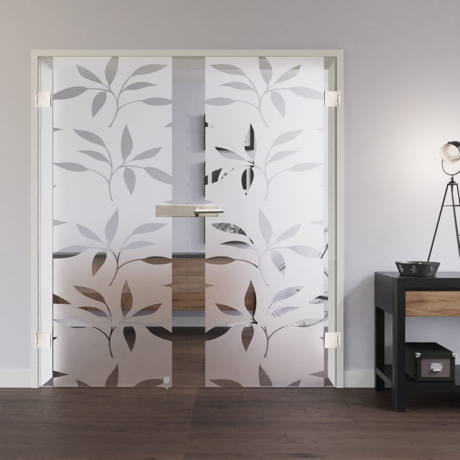 LIENBACHER GLAS Ganzglas Doppelflügeltür Modell 394 Klarglas