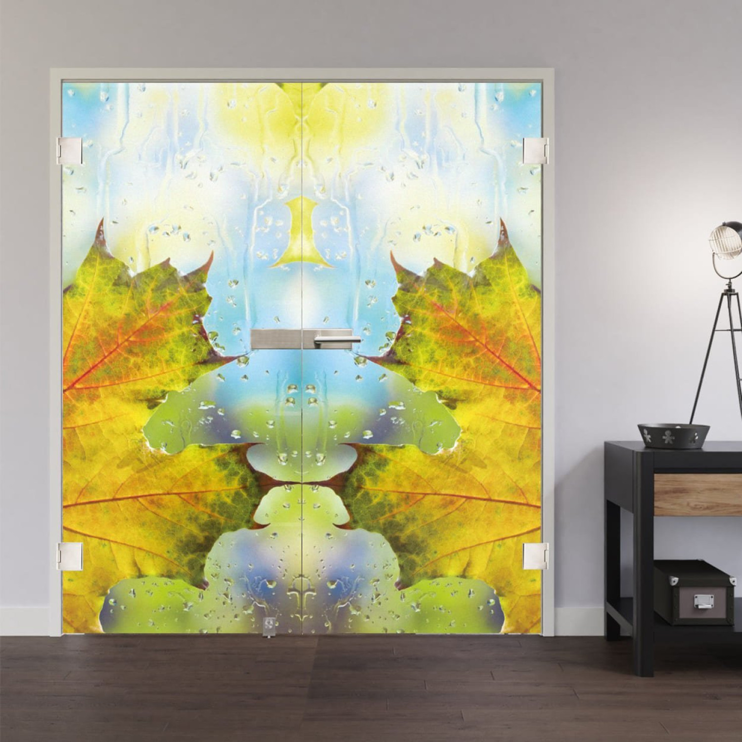 LIENBACHER GLAS Ganzglas Doppelflügeltür Modell 613 Klarglas