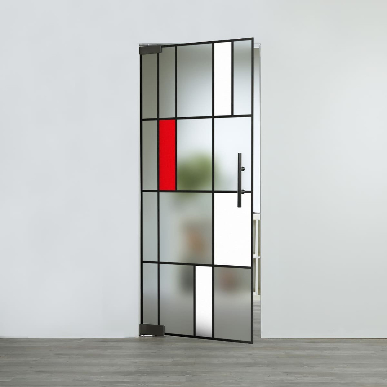 LIENBACHER GLAS Glaspendeltür Modell 629 Black Signature Satiniert