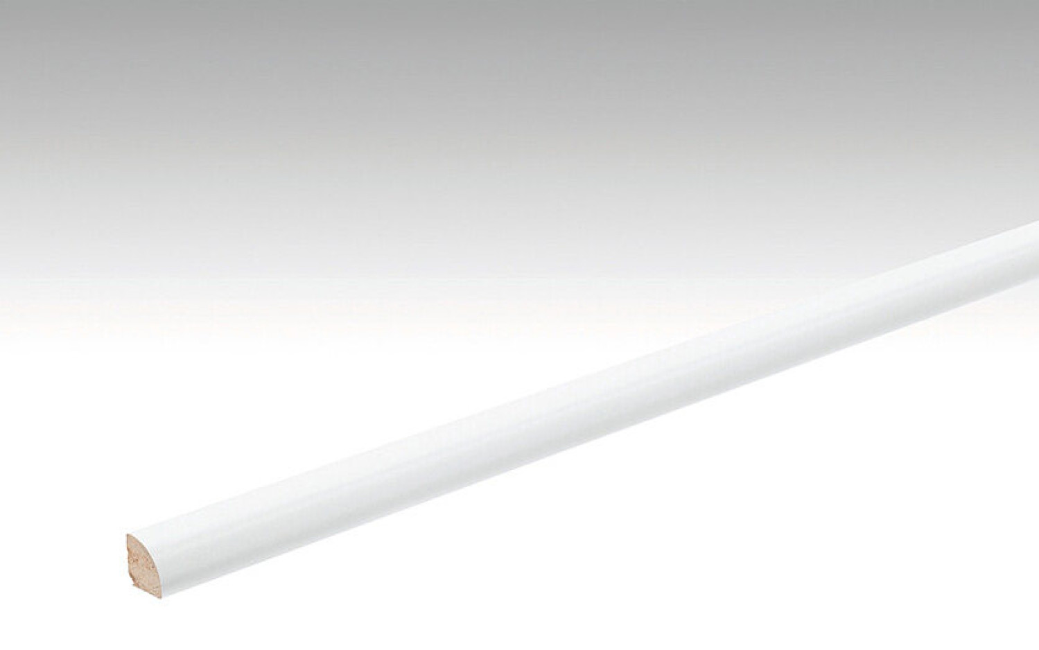 Neutraler, weißer Viertelstab Profil 7 (2380 x 12 x 12 mm) (streichfähig) - MEISTER