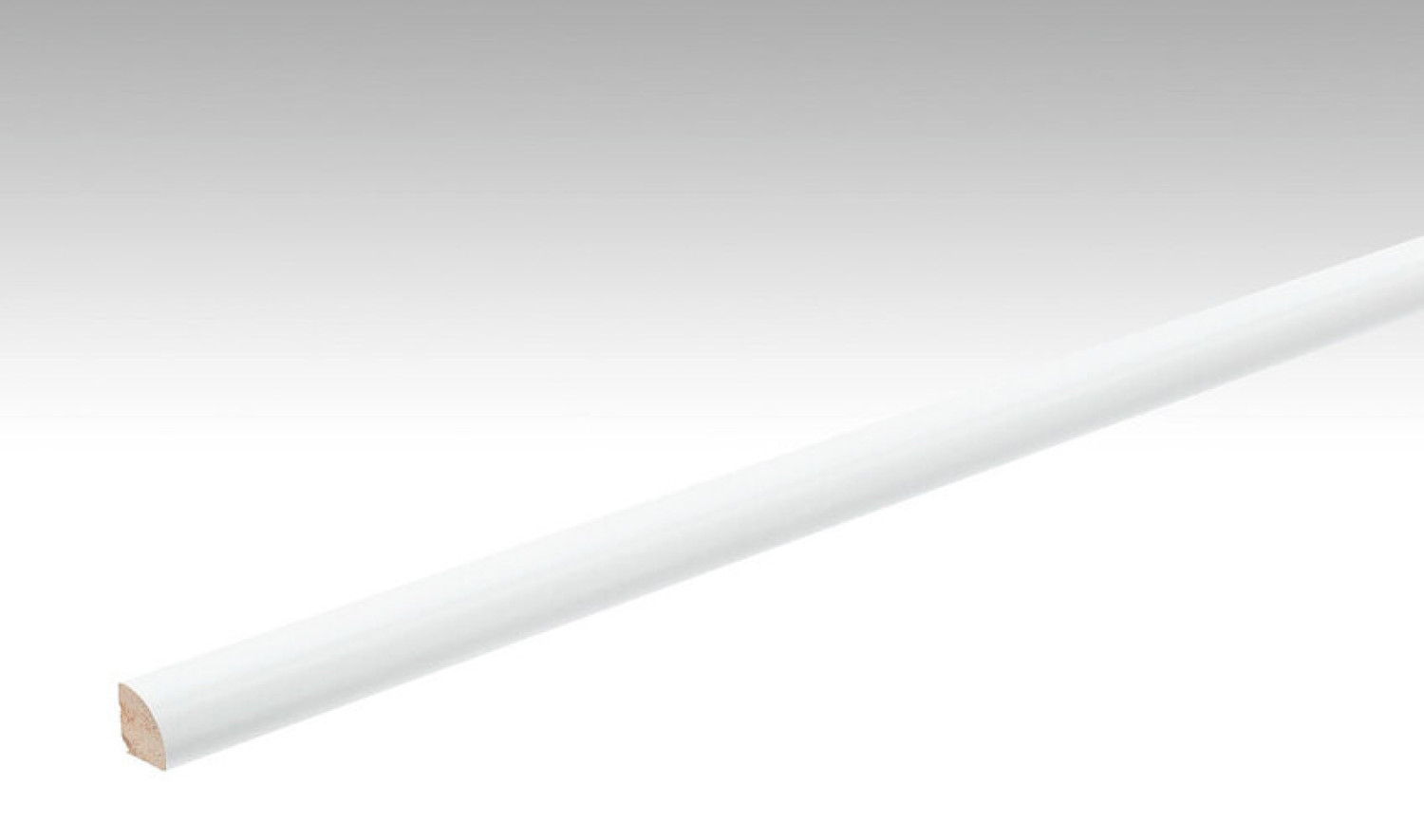Neutraler, weißer Viertelstab Profil 7 (2380 x 12 x 12 mm) - MEISTER