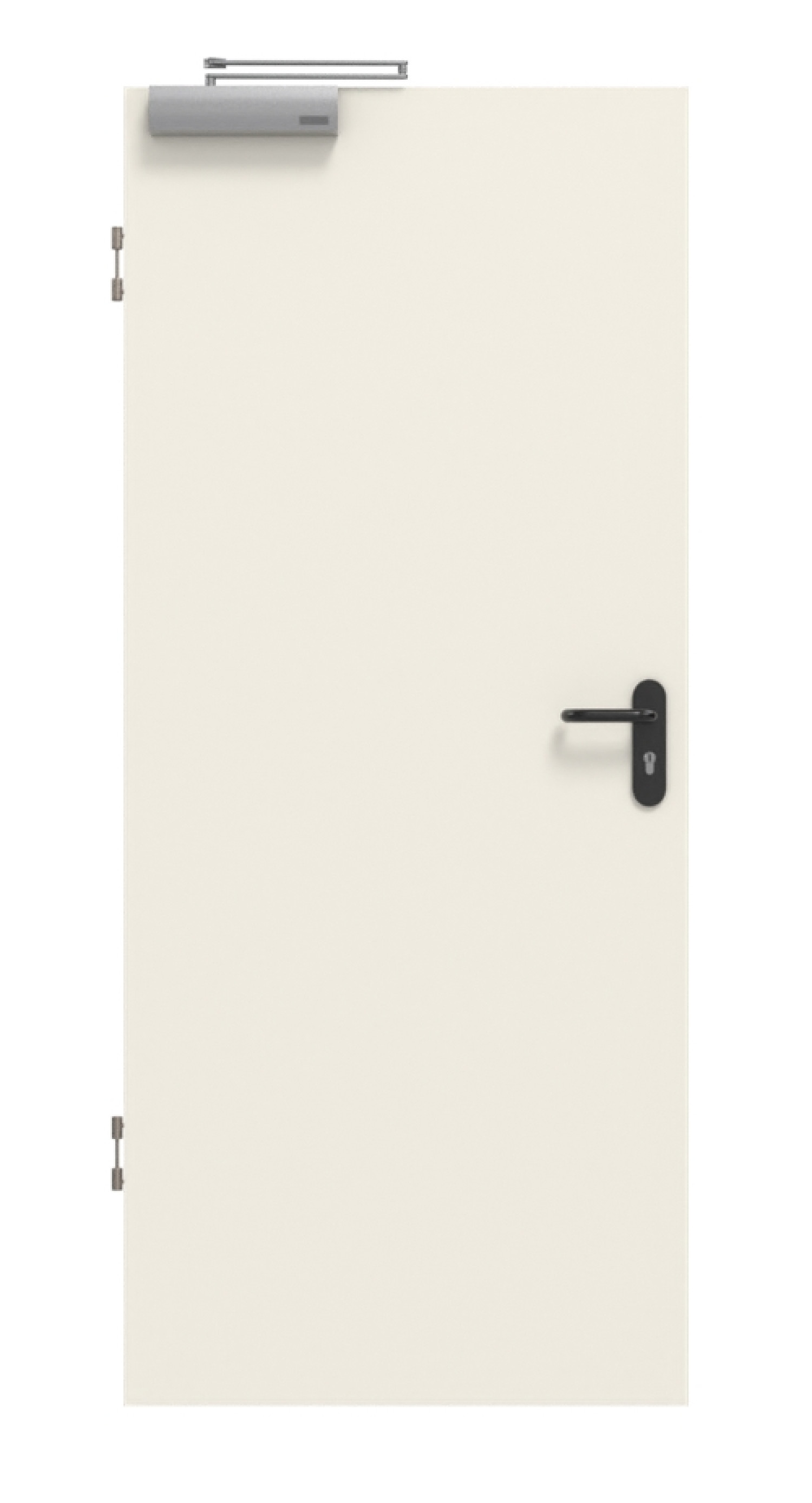 Frontbild von Weiß ähnlich RAL 9010 Basic Durat Rauchschutztür - Huga