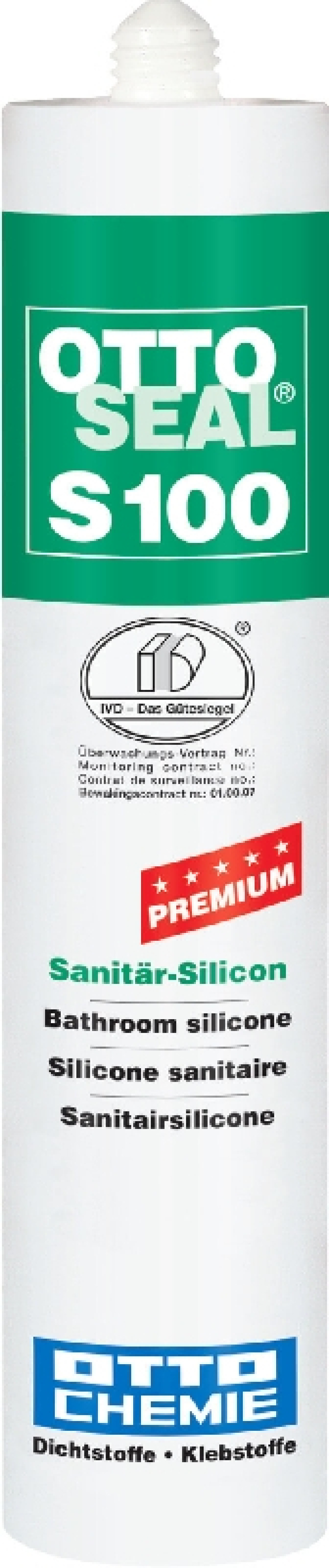 Bild von Kartusche von OTTOSEAL Silicon S100 C75 Cottofuge 300ml - Otto Chemie