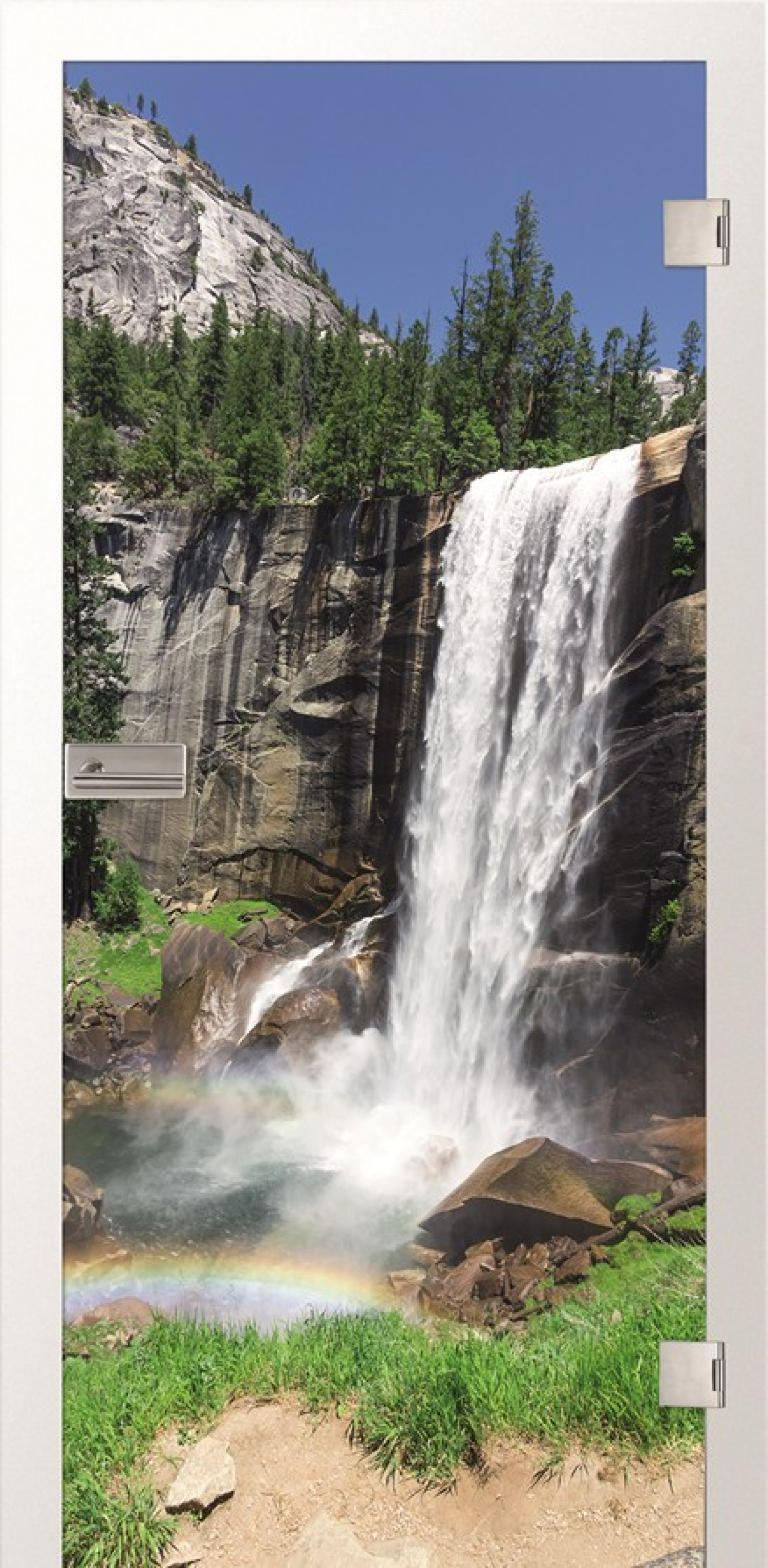 Produktbild von Wasserfall Fotoprint Glastür - Erkelenz