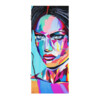 Frau mit schwarzem Haar Pop Art Innentür Original - Art of Demencia