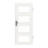 GARANT Wohnungseingangstür D354-60 Designer White Resopal mit Lichtausschnitt LA-11