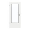 GARANT Feuchtraumtür D354-60 Designer White Resopal mit Lichtausschnitt LA-DIN