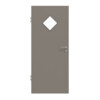 HÖRMANN Innentür Taupe RAL 7048 Lack ProLine mit Lichtausschnitt LA-6 Raute