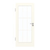 GARANT Zimmertür 0105-60 Pearl White CePaL mit Lichtausschnitt LA-3 Sprosse SP2