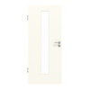 GARANT Zimmertür 0105-60 Pearl White CePaL mit Lichtausschnitt LA-4 mittig