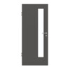 GARANT Zimmertür 10622-60 Ebony CePaL mit Lichtausschnitt LA-4 schlossseitig