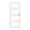 GARANT Objektinnentür D354-60 Designer White Resopal mit Lichtausschnitt LA-11