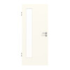 GARANT Objektinnentür 0105-60 Pearl White CePaL mit Lichtausschnitt LA-4 bandseitig