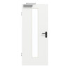 GARANT Rauchschutztür D354-60 Designer White Resopal mit Lichtausschnitt LA-4 mittig