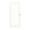 GARANT Schiebetür 0105-60 Pearl White CePaL mit Lichtausschnitt LA-2 Sprosse SP0