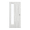 GARANT Schiebetür Authentic Grigio CePaL mit Lichtausschnitt LA-4 bandseitig