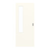 GARANT Schiebetür 0105-60 Pearl White CePaL mit Lichtausschnitt LA-5 bandseitig