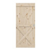RADEX Schiebetür Loft Rustic X Kiefer Massivholz