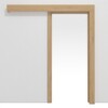 JELD-WEN Schiebetürsystem vor der Wand laufend Classic Eiche europ. astig Echtholzfurniert mit Zarge